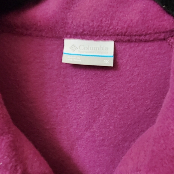 NWT Columbia Classic Fit Fleece Jacket Size 1X - Picture 7 of 8